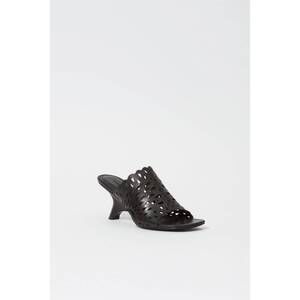 NEW SIMKHAI women's shadow mule laser cut sandal in black